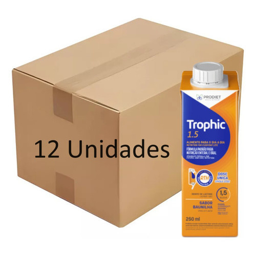 Kit 12un Trophic 1.5 250ml Dieta Enteral Baunilha Prodiet