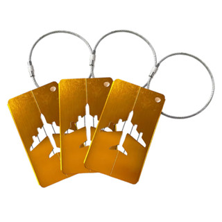 Kit 3 Tags de mala em alumínio - Identificador de bagagem em Oferta na Shopee