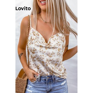 Lovito Regata Feminina Com Estampa Floral Boho Ditsy LNL46003