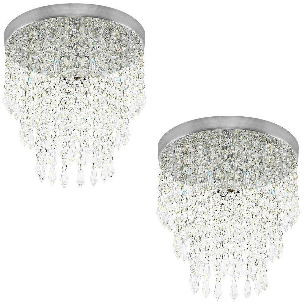 Kit 2 Lustres De Cristal Acrilico Manucrillic Maravilhoso! em Oferta na Shopee