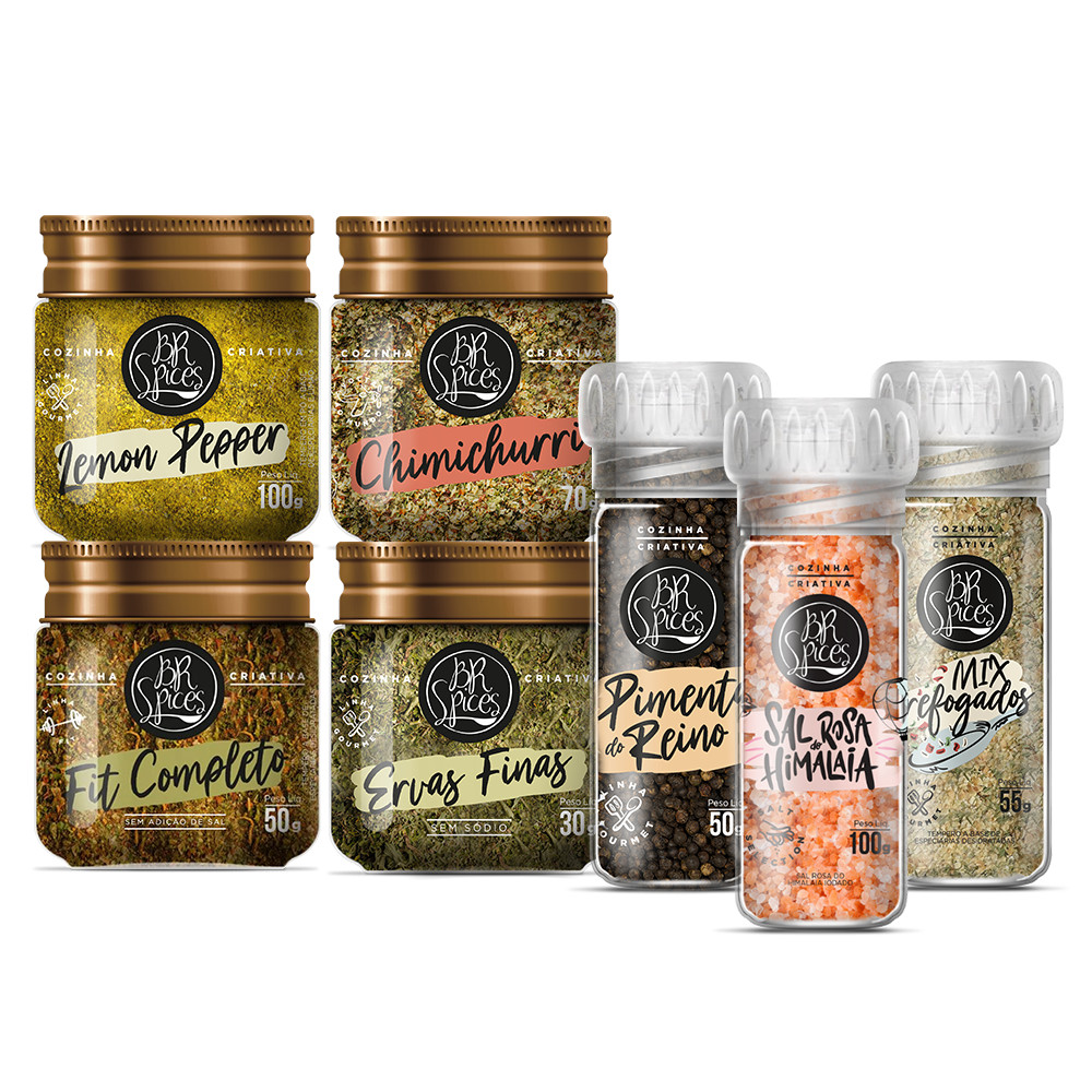 Kit Tempero Primeiros Passos - BR Spices Cozinha Criativa em Oferta na Shopee