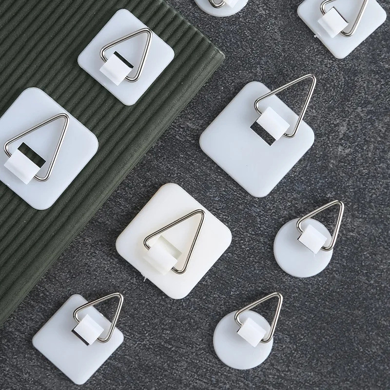 10pcs Suporte De Placa Adesiva Invisível-Ganchos Para Molduras Fotográficas Multiuso-Vertical Pendurar Pratos De Parede Portáteis-Acessórios De Decoração De Arte Doméstica em Oferta na Shopee