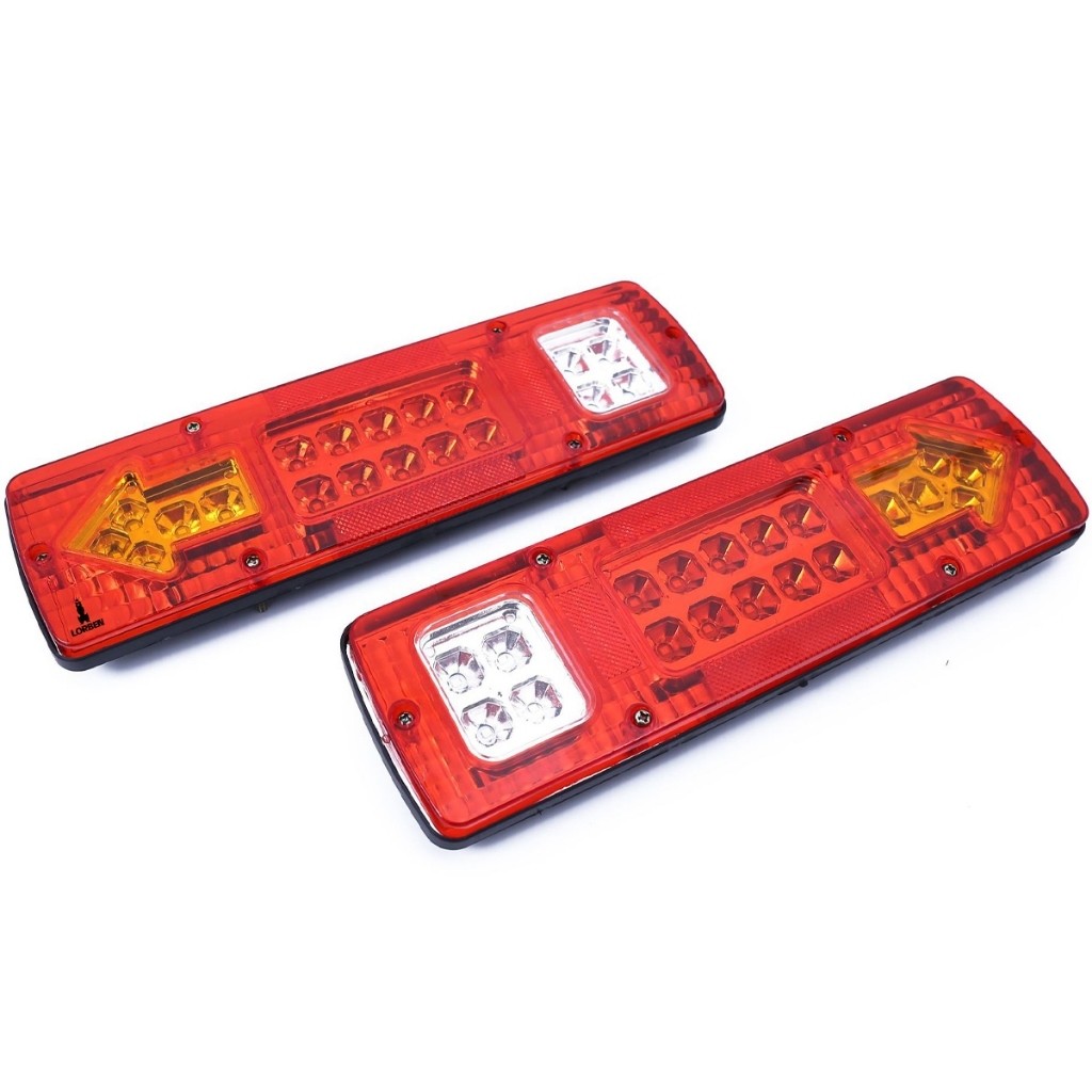 1/2 pcs Lanterna Traseira Caminhão Carretinha Led 12V  Luz Seta Ré Freio em Oferta na Shopee
