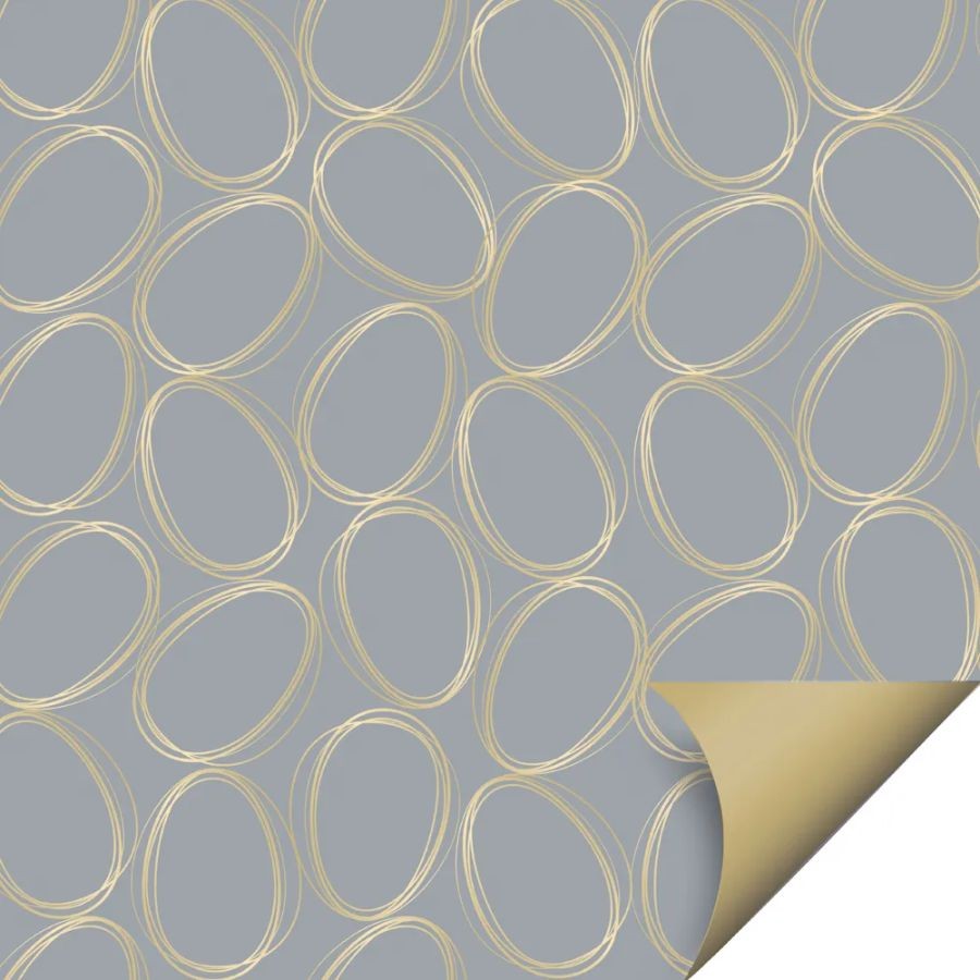 Folha para Ovos de Páscoa Tonal Azul e Ouro 69x89cm - 5 unidades - Cromus - Rizzo em Oferta na Shopee