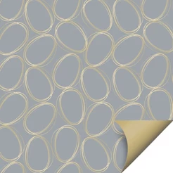 Folha para Ovos de Páscoa Tonal Azul e Ouro 69x89cm - 5 unidades - Cromus - Rizzo