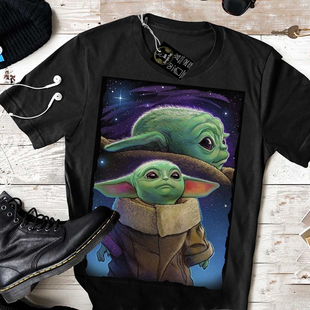 Camiseta Baby Yoda Camisa personalizada estampada básica algodão vintage geek divertida de banda top !