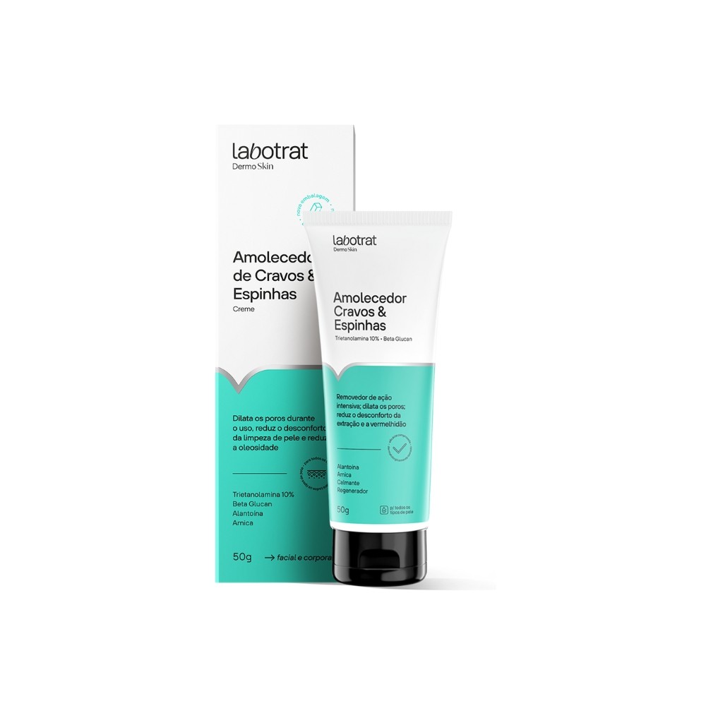 Creme Amolecedor de Cravos e Espinhas Antiacne Labotrat 50g - Beauty