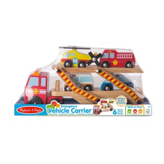 Caminhão Cegonha de Madeira Carrinho Resgate Melissa & Doug em Oferta na Shopee