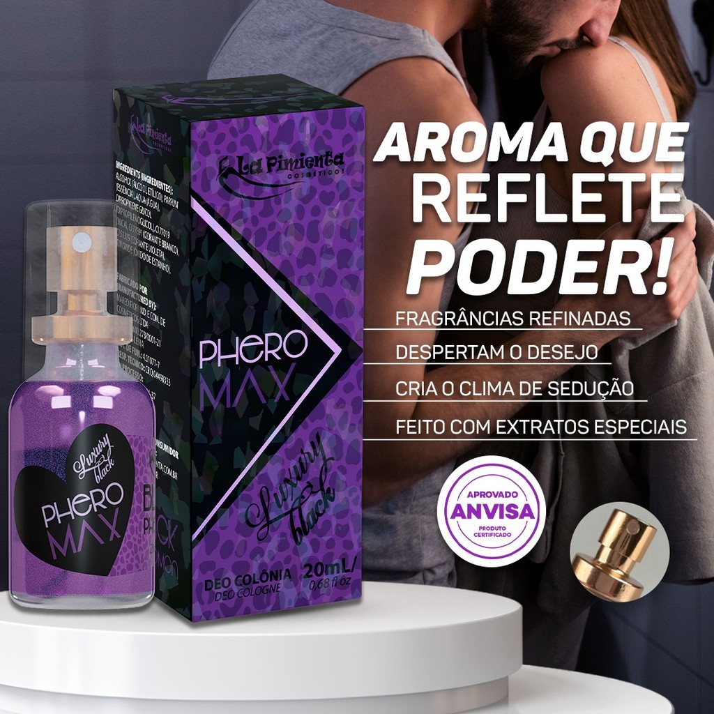 PERFUME COM FRAGRÂNCIA QUE DESPERTA O DESEJO - PERFUME AFRODISÍACO PREMIUM PHEROMAX - SEX SHOP