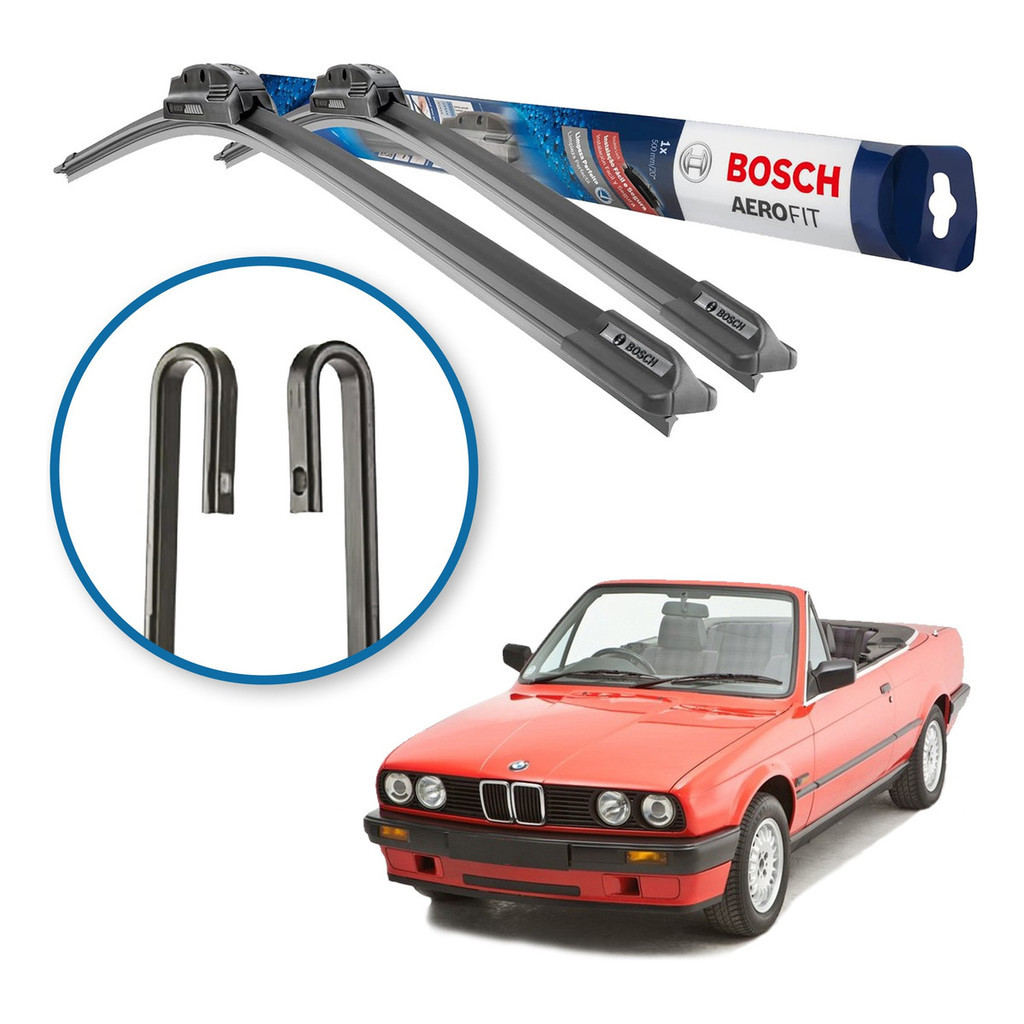 Palheta Limpador Parabrisa Original Bosch BMW Serie 3 Cabrio 1990 A 1998