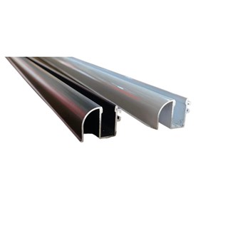 Perfil Guia Inferior Box de Vidro Temperado 8mm 1m Cores Preto e Branco em Oferta na Shopee