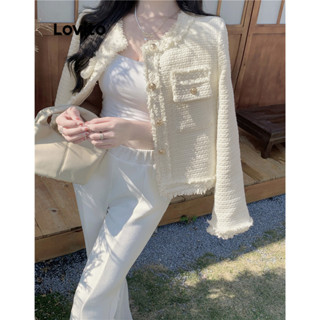 Lovito Jaqueta Casual Plissada Lisa Para Mulheres LNE37288 (Branco)