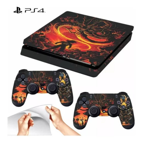 Skin Ps4 Slim Adesivo Playstation 4 Modelo Dragon Ball em Oferta na Shopee