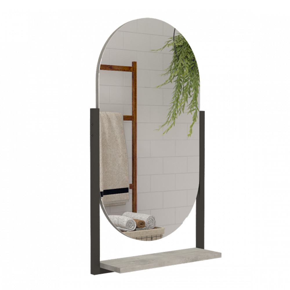Espelheira Espelho para Banheiro Ori Metalon Mgm - Home & Living