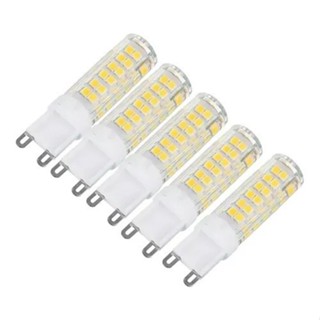 Kit C/5 Lâmpadas Halopim G9 Led 5w Para Lustres E Arandelas Branco quente Branco frio BIVOLT em Oferta na Shopee