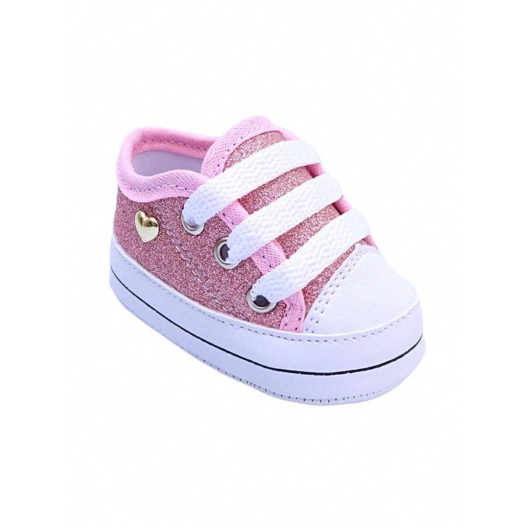 Tênis Starzinho de Bebe Gliter com detalhe de coração Meninas em Oferta na Shopee