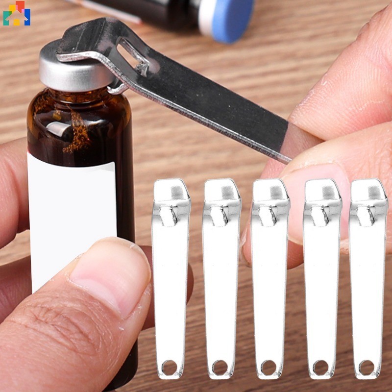1/5Pcs Abridores Multifuncionais De Frascos De Aço Inoxidável Líquido Oral De Ampolas Portáteis De Ferramentas Médicas Garrafas Para Cozinha em Oferta na Shopee