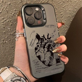 Desenho Criativo Diagrama Cardiod IMD Capa De Telefone Para iPhone 15 14 13 12 11 Pro Max XS 7 8 14 15 Plus SE 2020 Dura À Prova De Choque em Oferta na Shopee