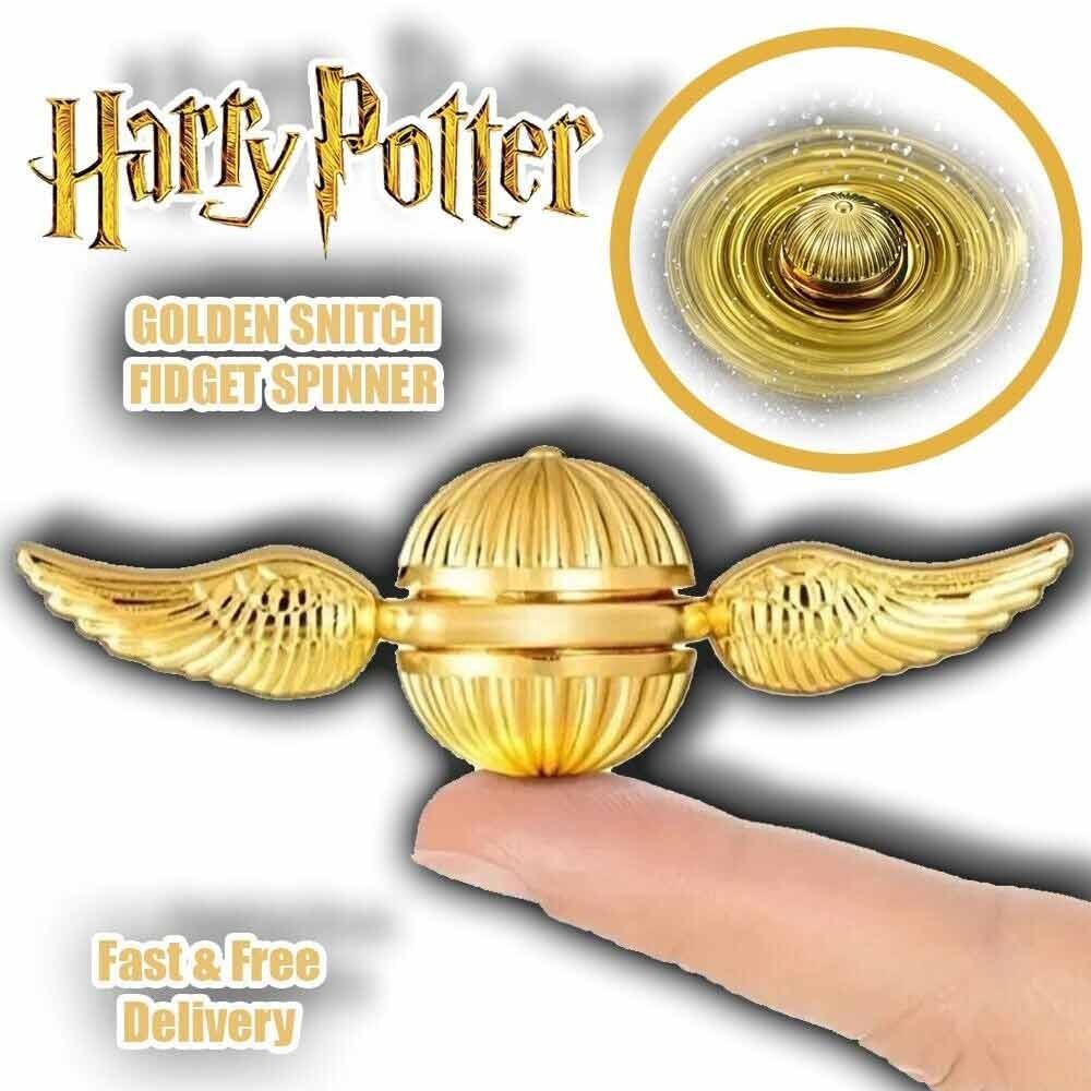  Fidget Spinner - Harry Potter Quidditch Golden Snitch Inspired Design Toy 