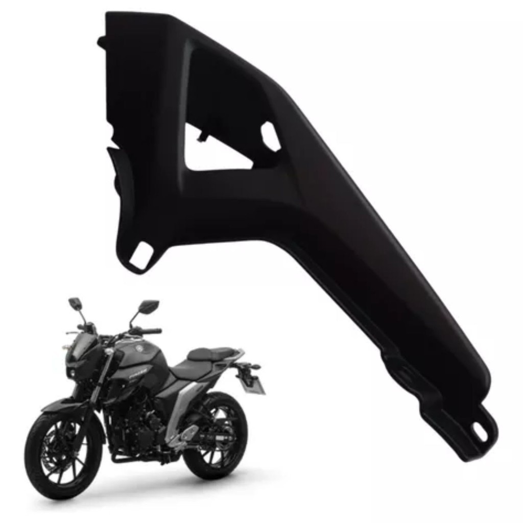 RABETA TAMPA TRASEIRA 5 ESQUERDA PRETO FOSCO FZ25 FAZER 250 ORIGINAL YAMAHA