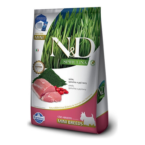 Ração Para Cachorro N&d Spirulina Adulto Mini Suino 2kg