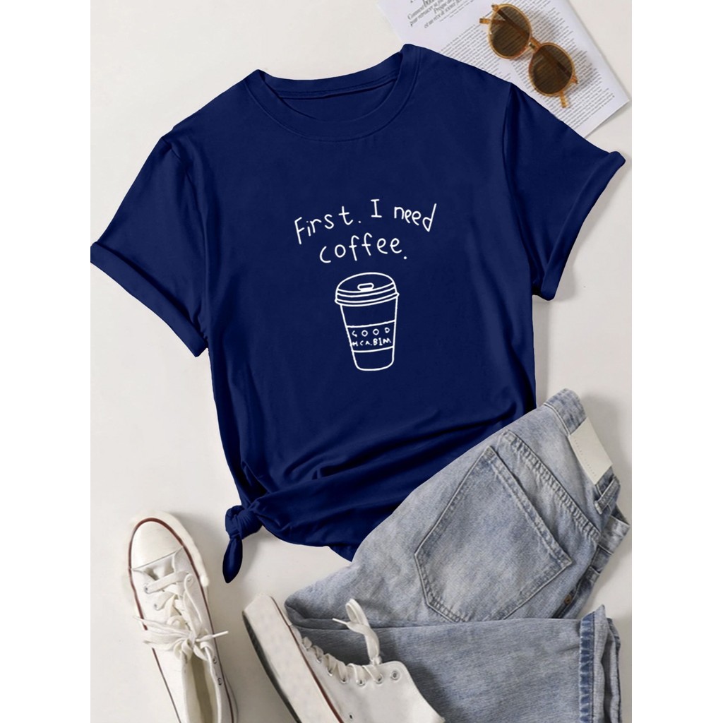 Camiseta Oversized Feminina Blogueira Aesthetic Blusa Casual Fashion Camisa Confortável