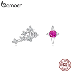 Brincos Bamoer 925 Sterling Sliver Libra Design Joias Presentes Para Mulheres