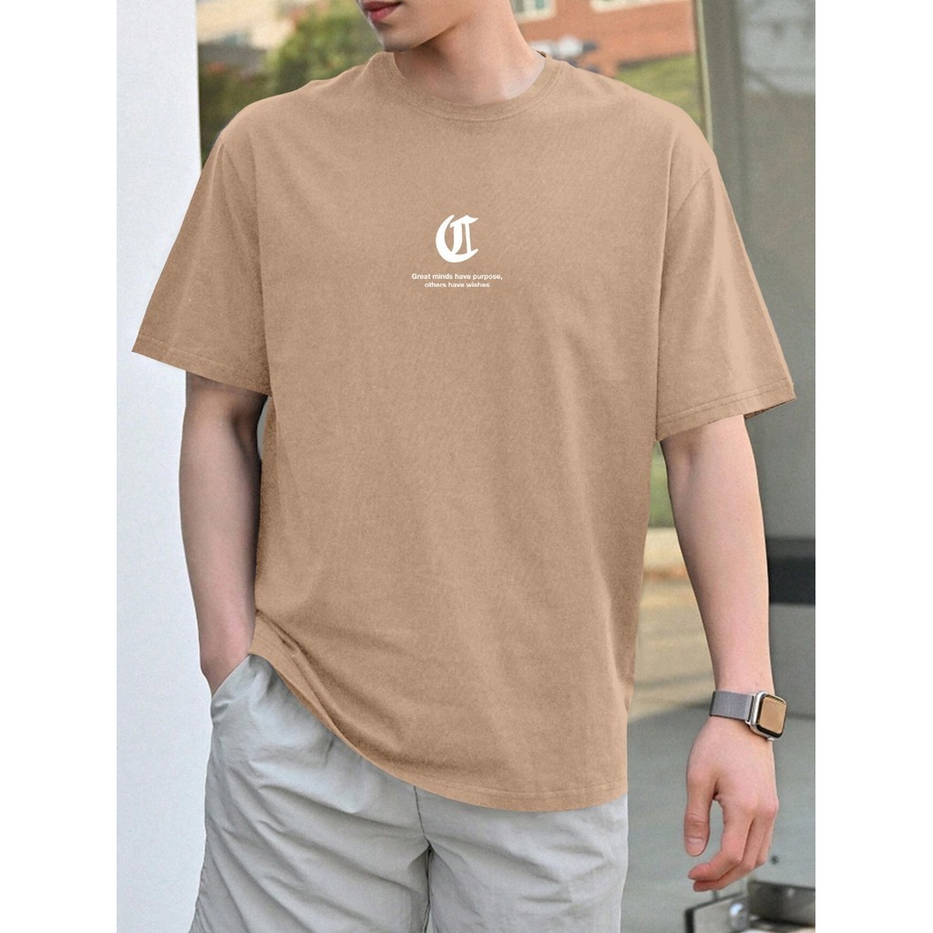T Shirt Bordada Minimalista Camiseta Academia Estampa Dia Noite Frase Great Minds Camisa Casual