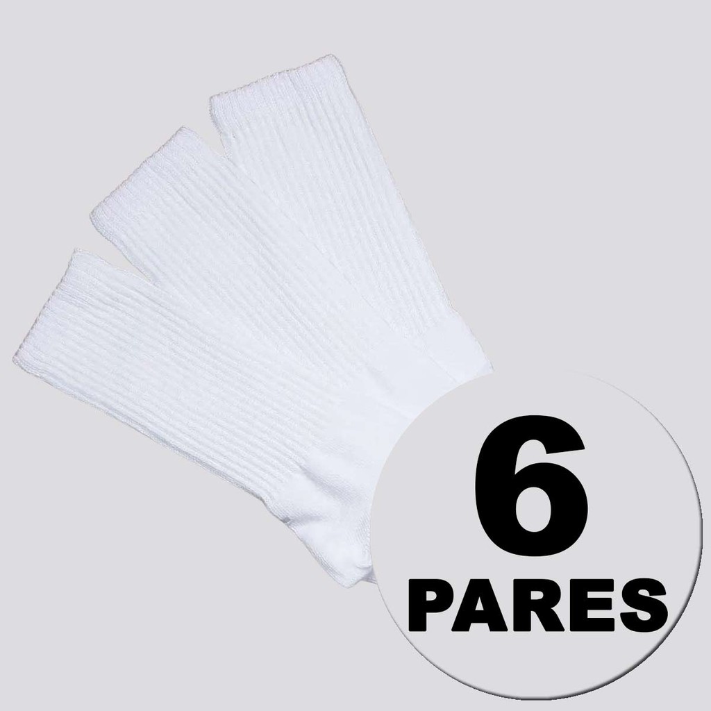 Kit Meia Lupo Sport Walk Cano Longo 6 Pares Branca em Oferta na Shopee