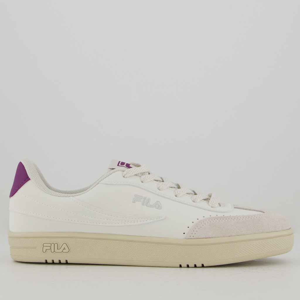 Tênis Fila Court 80 Feminino Branco e Cinza em Oferta na Shopee