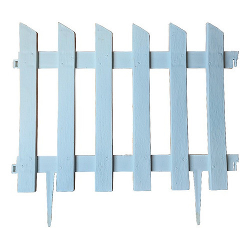 Kit 9 Cercas Decorativa Ripa Jardim De Plástico Branca  3 Mt