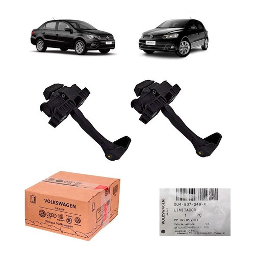 Par Limitador Porta Dianteira Gol Voyage Original 5u4837249a em Oferta na Shopee
