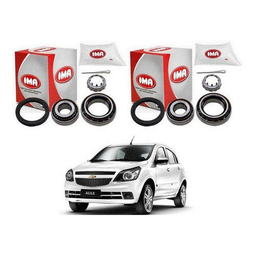 Par Kit Rolamento Roda Traseiro, Chevrolet Agile 1.4 2013 em Oferta na Shopee