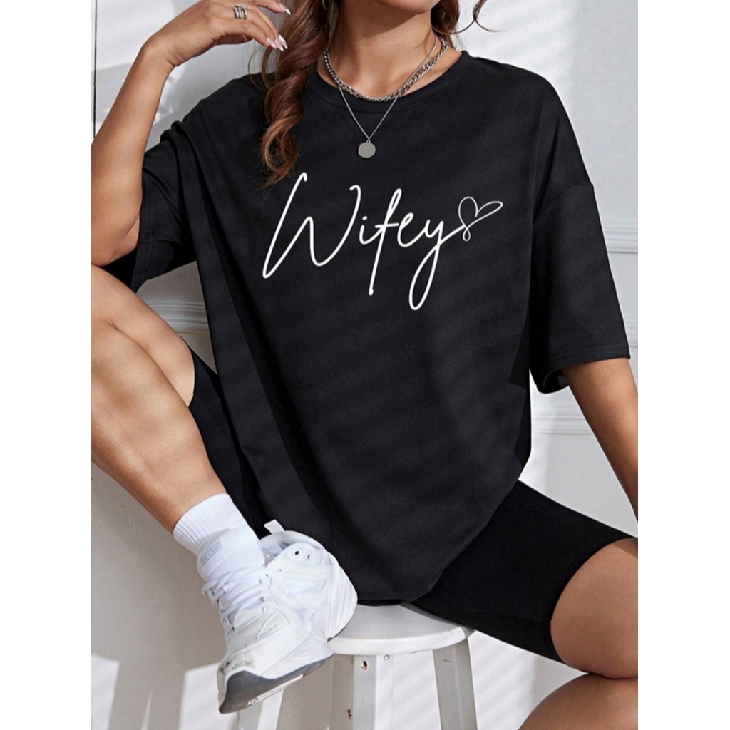 Camiseta Oversized Feminina Academia Bordada Blusa T Shirt Minimalista Camisa Personalizada