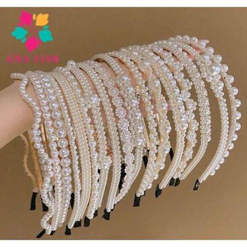 DAGUAN KIT 5  PCS Tiara de Pérolas / Arquinho de Perolas - Acessórios femininos de cabelo