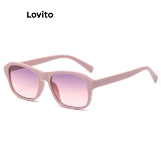 Lovito Óculos De Sol Vintage Casuais De Metal Liso Coração Para Mulheres LCS06439