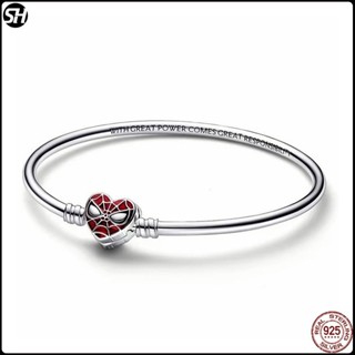 Pulseira Pandora Charmes 925 Sterling Silver Pendant clip Olho Maligno Ouro Letra stopper Marvel Series Máscara Homem-Aranha Moda Jóias Requintadas Presente