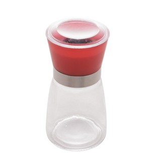 Moedor de Tempero com Tampa Lyor Vermelha de Vidro 170ml