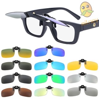 Óculos De Sol MILLNEY Clip-on Fashion Rimless Flip Up Eyewear Driving Glasses