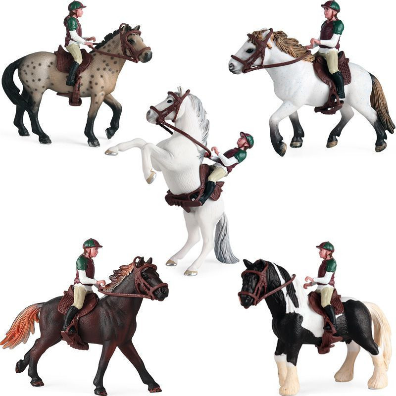 ML Cavaleiro Equestre Modelo De Simulação De Corrida De Cavalos Brinquedos