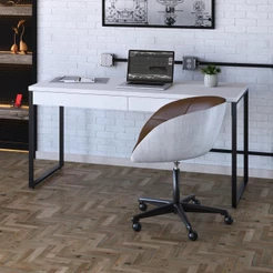 Mesa Kuadra Diretor 150X60X75cm C/02 Gavetas