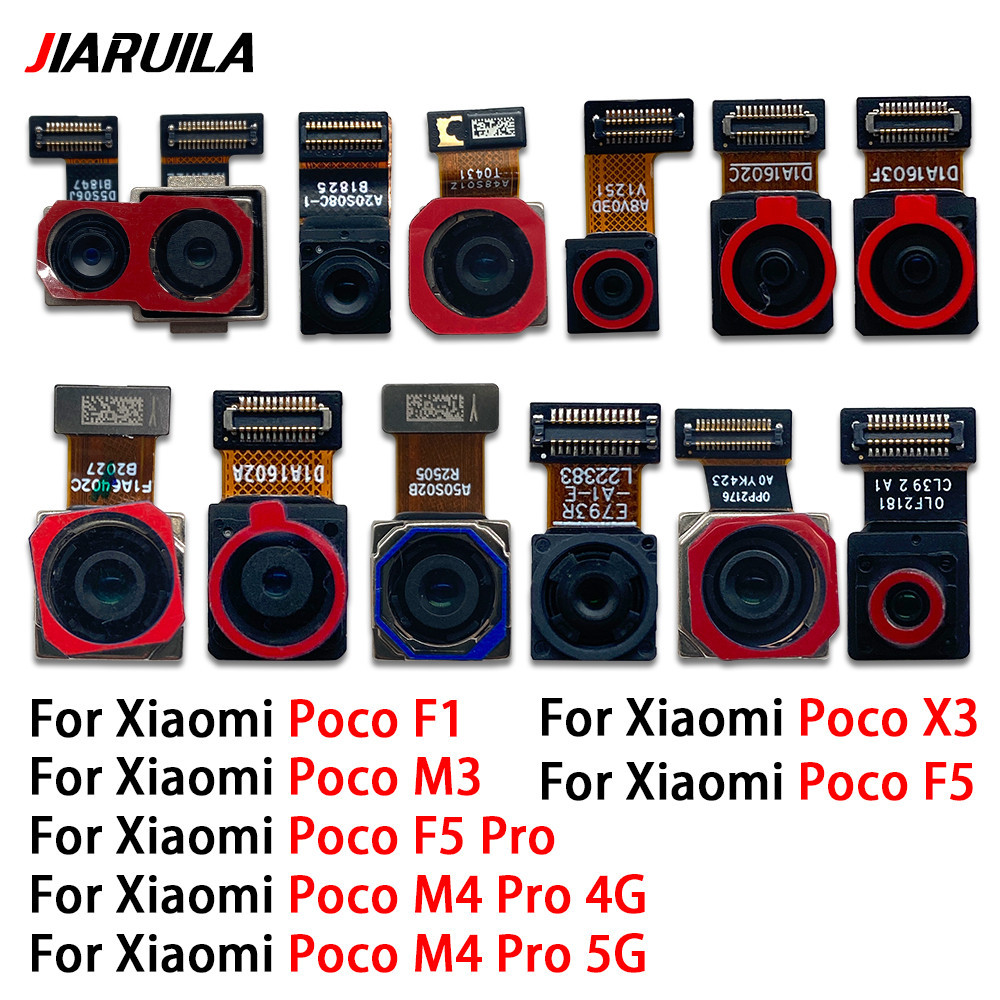 Câmera Dianteira Traseira Para Xiaomi Poco X3 F1 M3 M4 Pro 5G F5 Substituição Do Módulo Principal De Ultrawide De Profundidade Macro