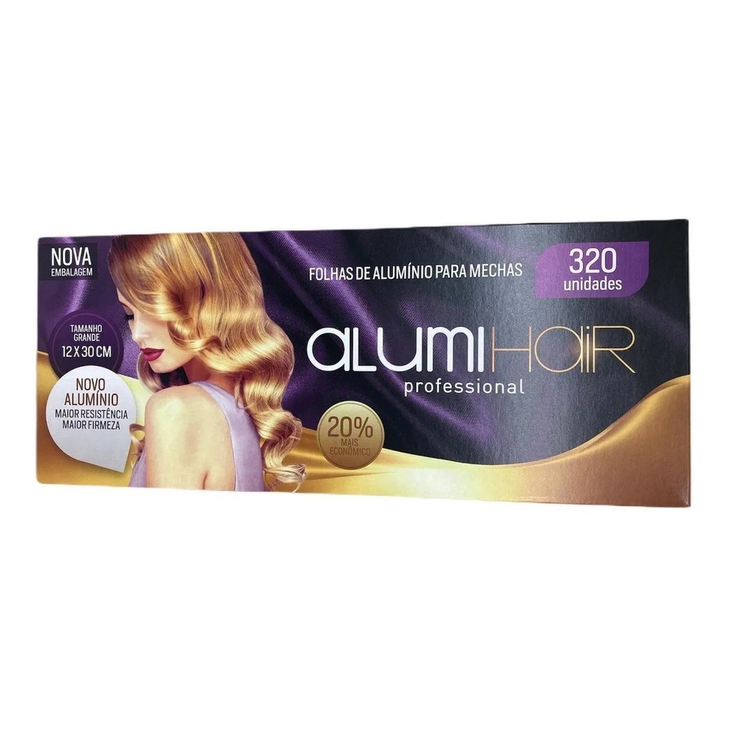 Kit 3 Papel Alumínio Mechas Alumihair 12 X 30 C/ 320 Folhas