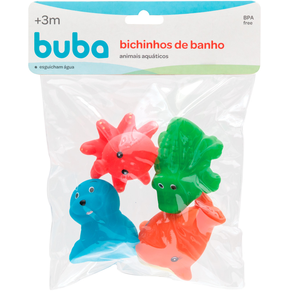 Bichinho Brinquedo De Banho Buba Aquatico Emborrachado