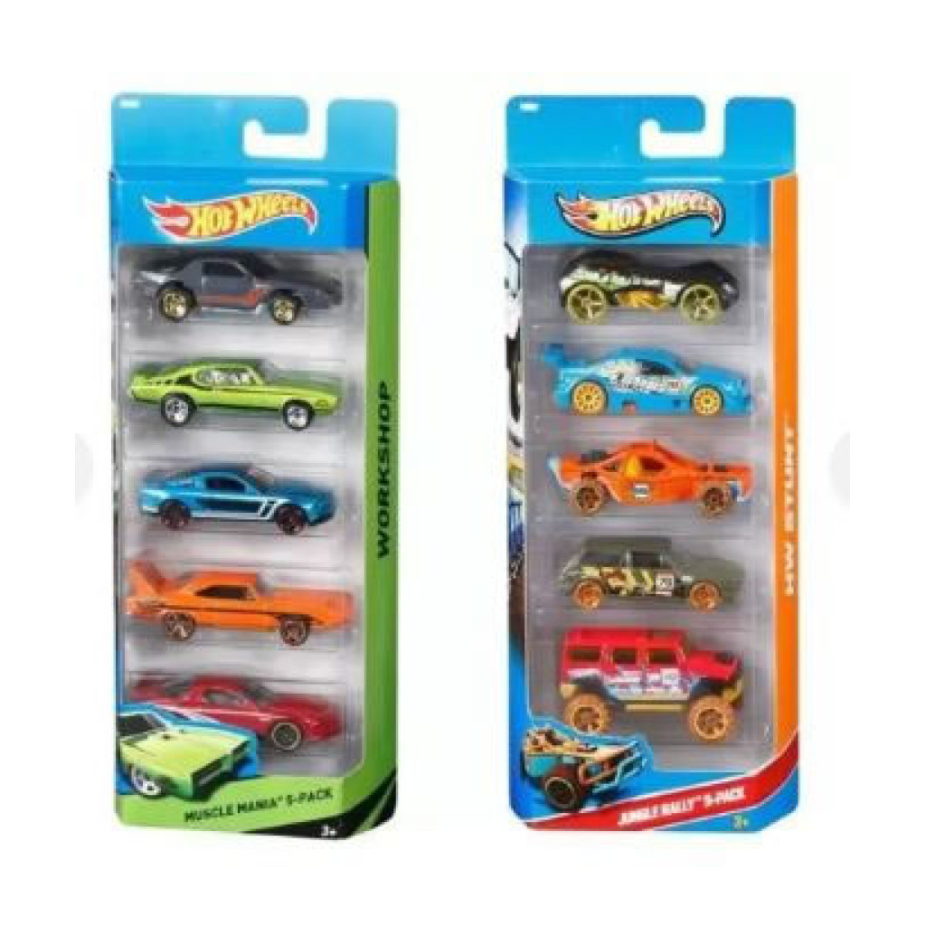 PACOTE COM 05 CARROS HOT WHEELS - MATTEL -T5010-7 - 1806 - Hobbies & Collections