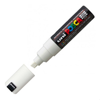 Caneta Posca Pc 8k - 8.0mm Ponta Chanfrada - Uniball - Cores Cor Branco em Oferta na Shopee