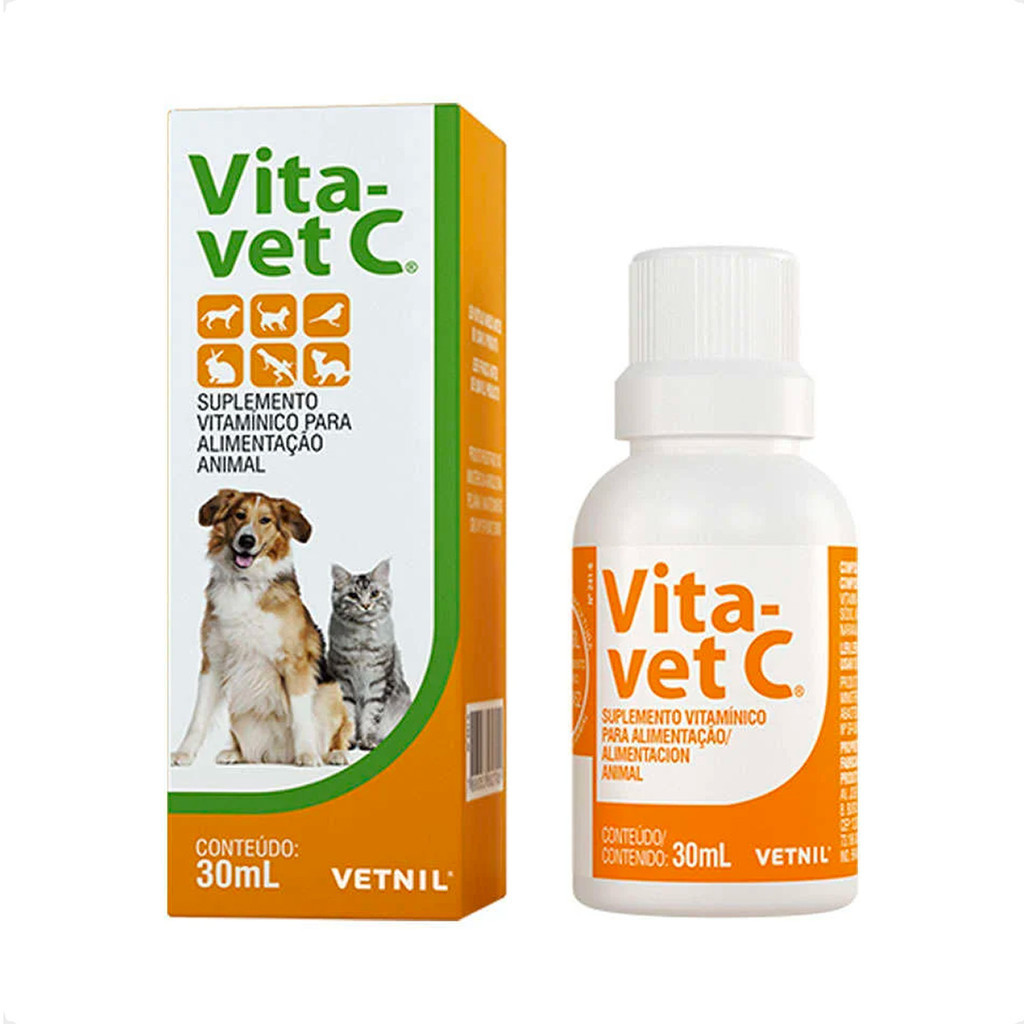 Vita Vet C Suplemento para Animais - 30ml em Oferta na Shopee