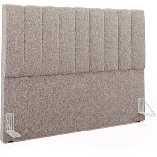 Cabeceira Cama Box Casal King 195 cm Dália W01 Bouclê Bege - Lyam Decor em Oferta na Shopee