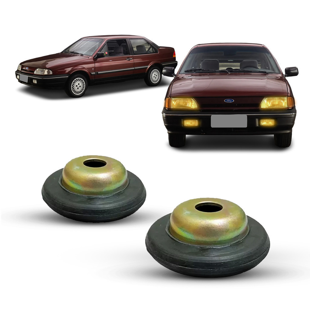 2 Kit Calço Prato Mola Superior Amortecedor Dianteiro Ford Versailles 1991 1992 1993 1994 1995 1996