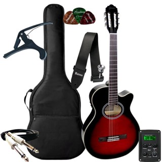 Kit Violão Giannini Elétrico Mini Jumbo Gnf1d Ceq Nylon + Acessórios em Oferta na Shopee